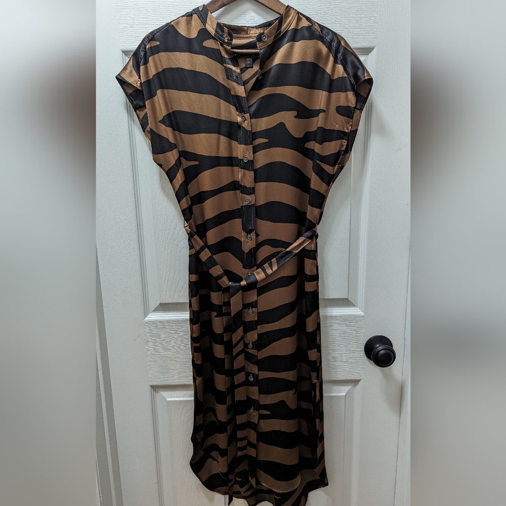 Silk animal print Banana Republic dress